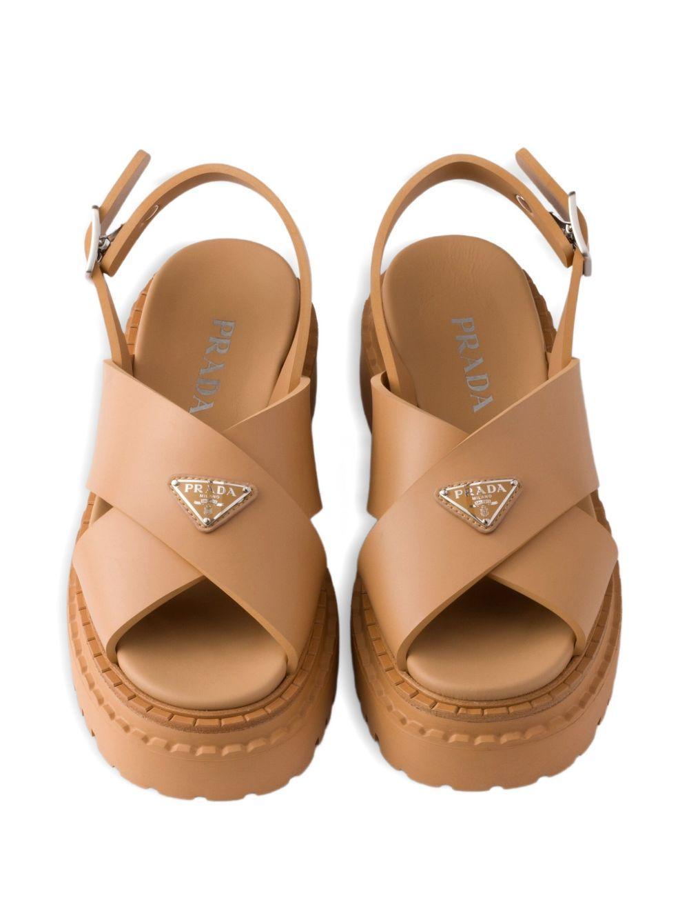 55mm cross-strap platform sandals Product Image