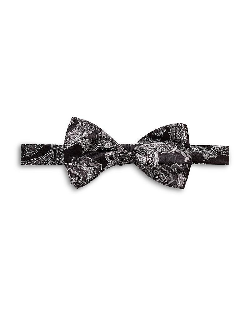 Mens Paisley Silk-Blend Pre-Tied Bow Tie Product Image