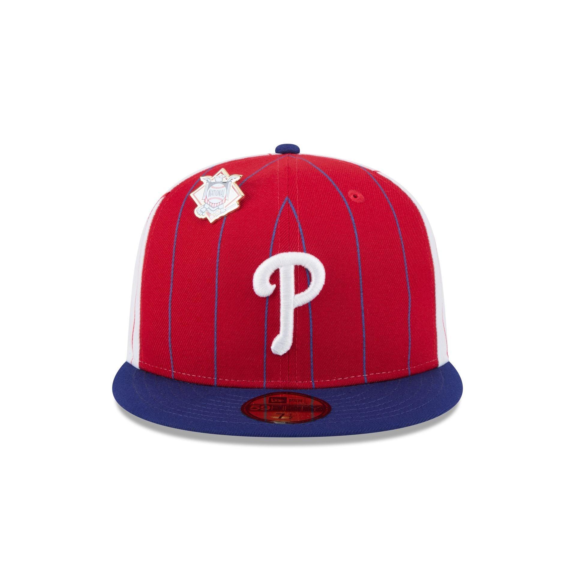 Philadelphia Phillies Pinstripe League Pin 59FIFTY Fitted Hat Male Product Image