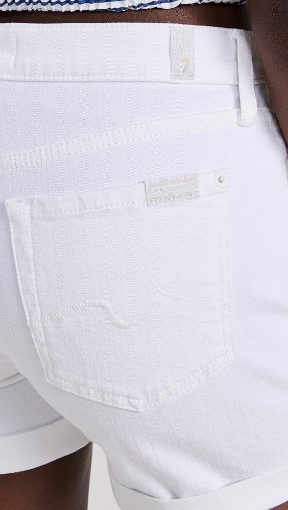 7 For All Mankind Mid Roll Shorts | Shopbop Product Image