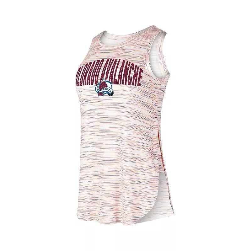 Womens Concepts Sport Colorado Avalanche Sunray Multicolor Tri-Blend Tank Top Product Image