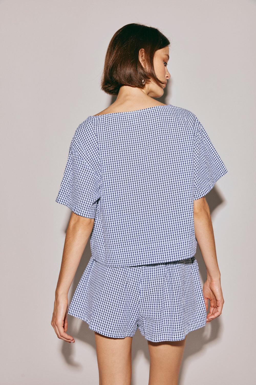 The Sea & I Smock Top Navy Product Image