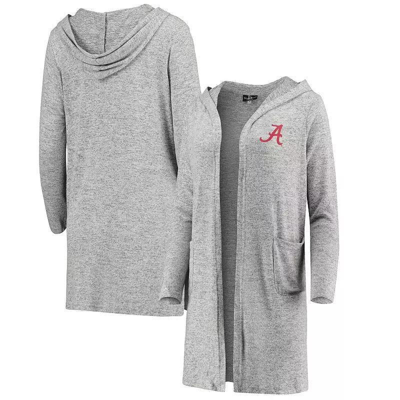 Women's Heathered Gray Alabama Crimson Tide Cuddle Soft Duster Cardigan,  Product Image