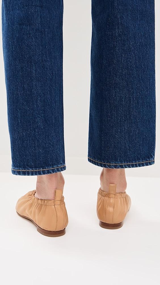 Mansur Gavriel Glove Ruched Ballerina Flats | Shopbop Product Image