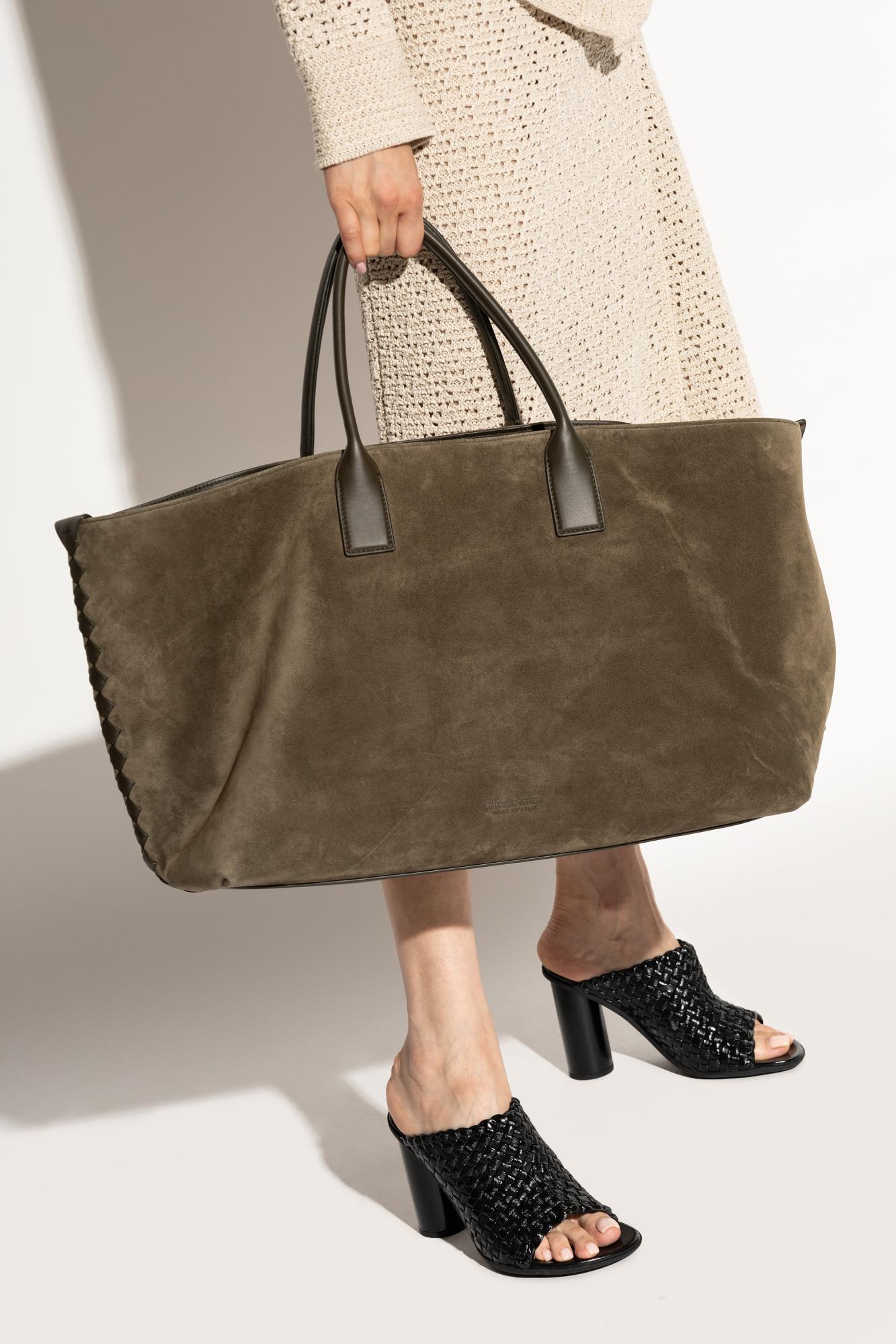 BOTTEGA VENETA Logo Handbag In Brown Product Image