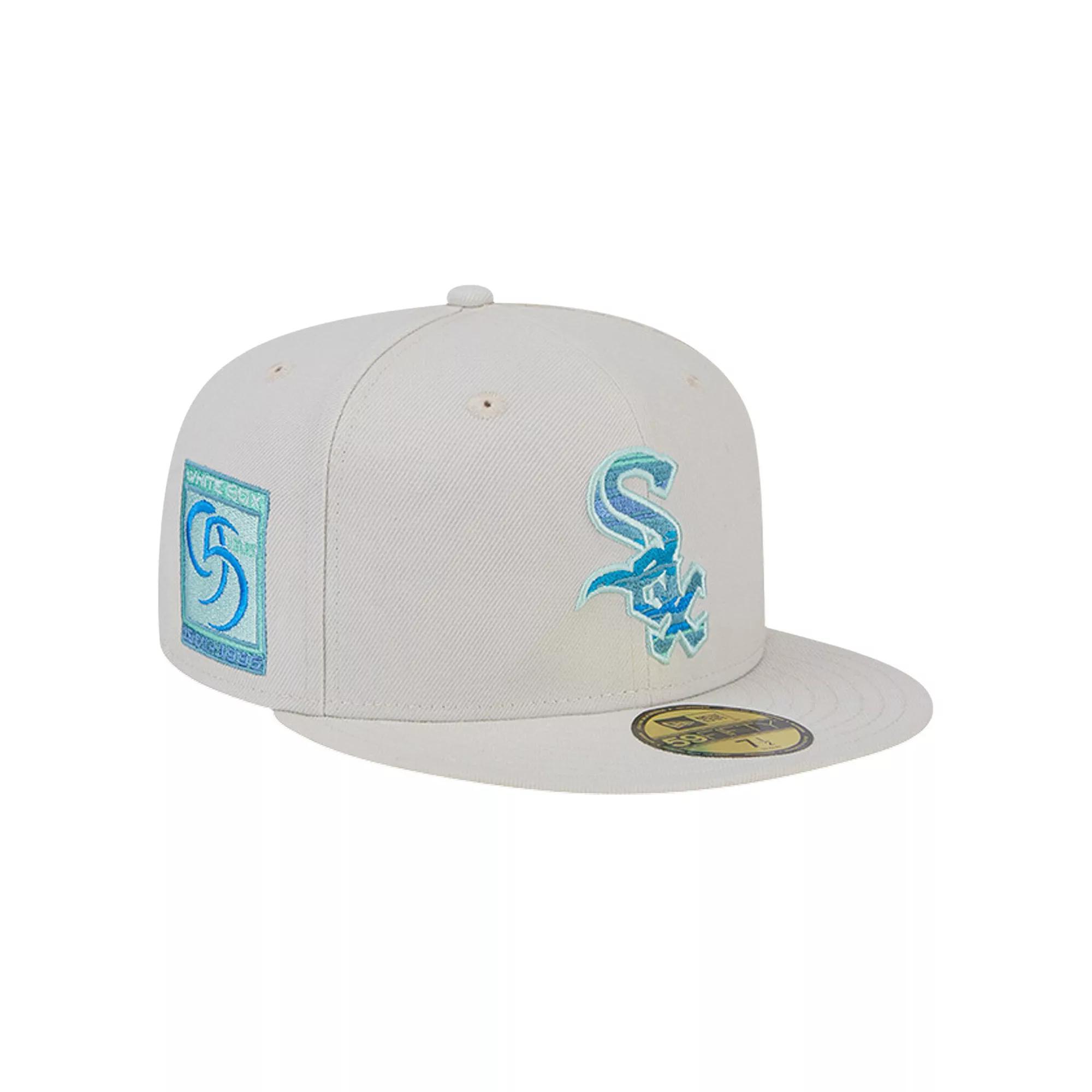 Men's New Era Khaki Chicago White Sox Stone Mist 59FIFTY Fitted Hat,  Product Image