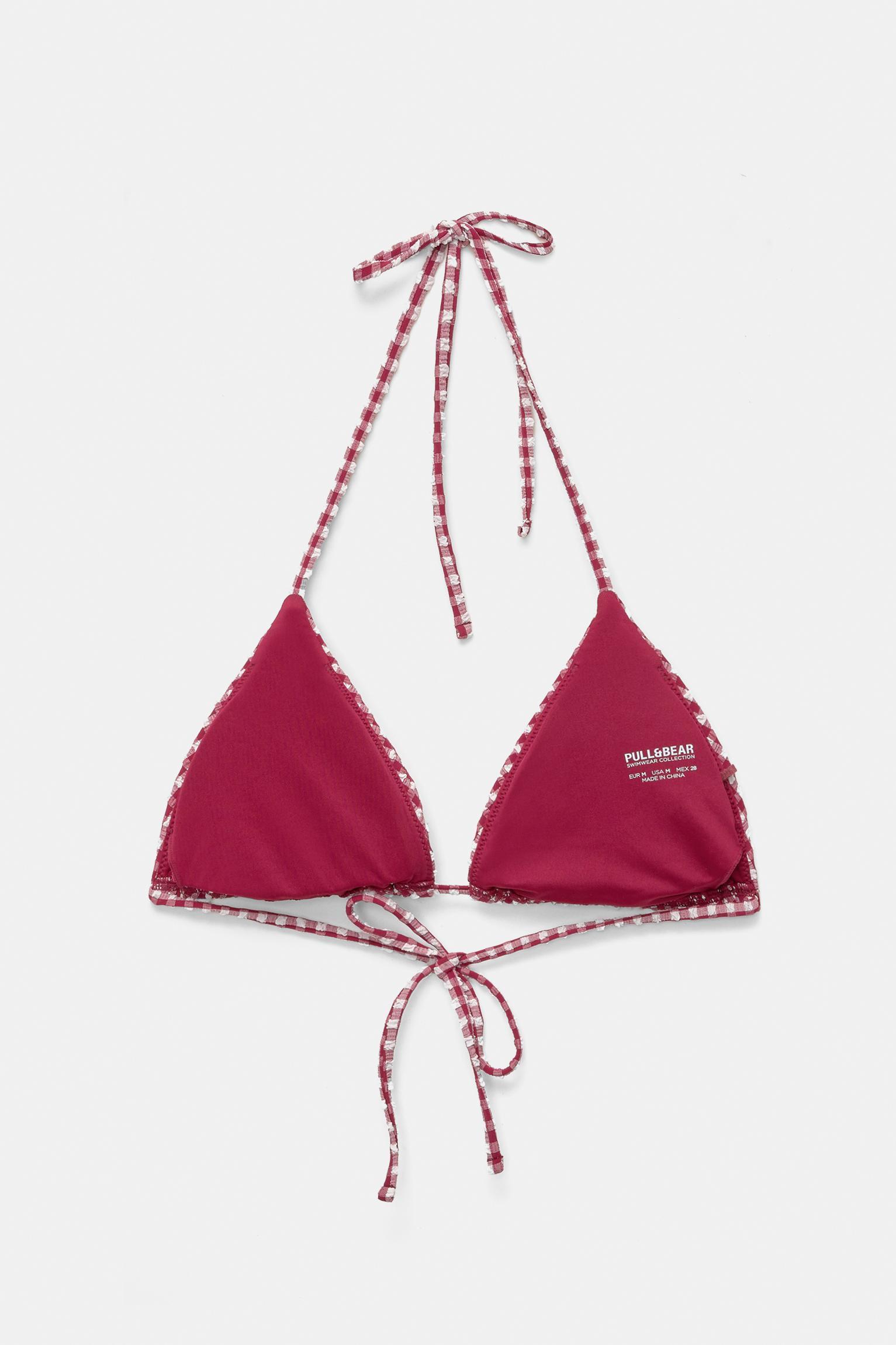 Gingham bikini top Product Image