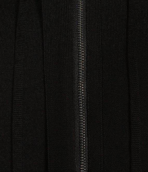 DKNY By Donna Karan Satin Pocket Full-Zip Hooded Jacket Product Image