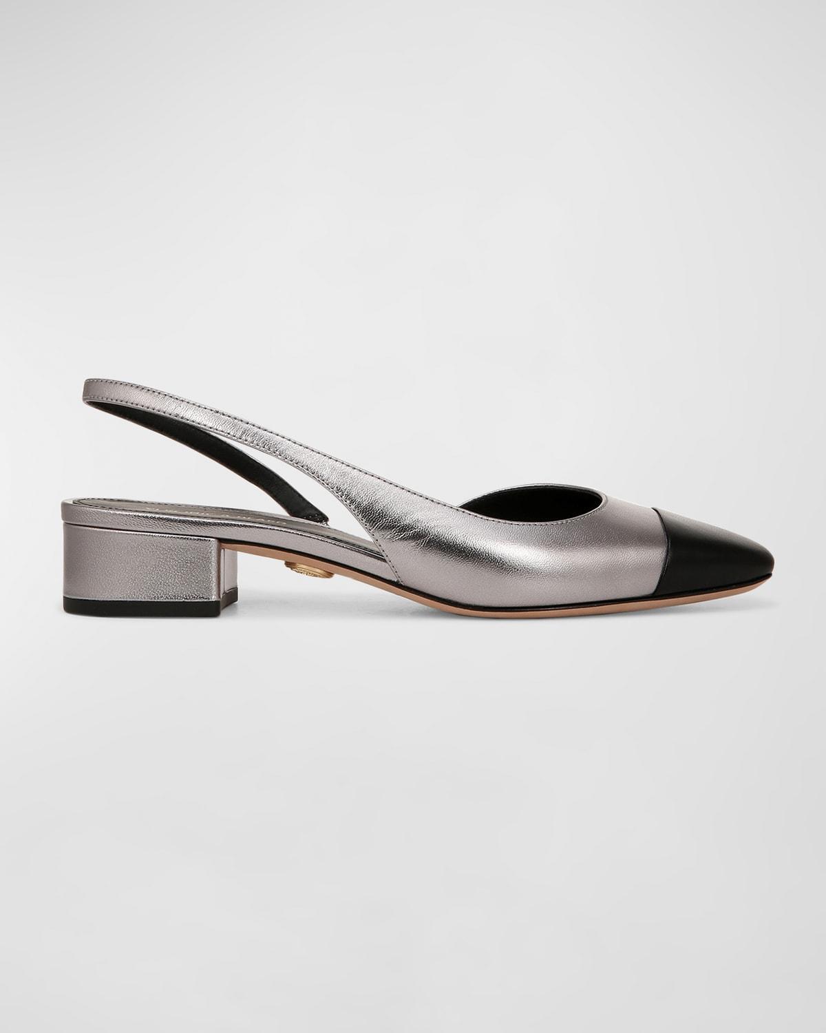 Cecile Metallic Slingback Ballerina Flats Product Image