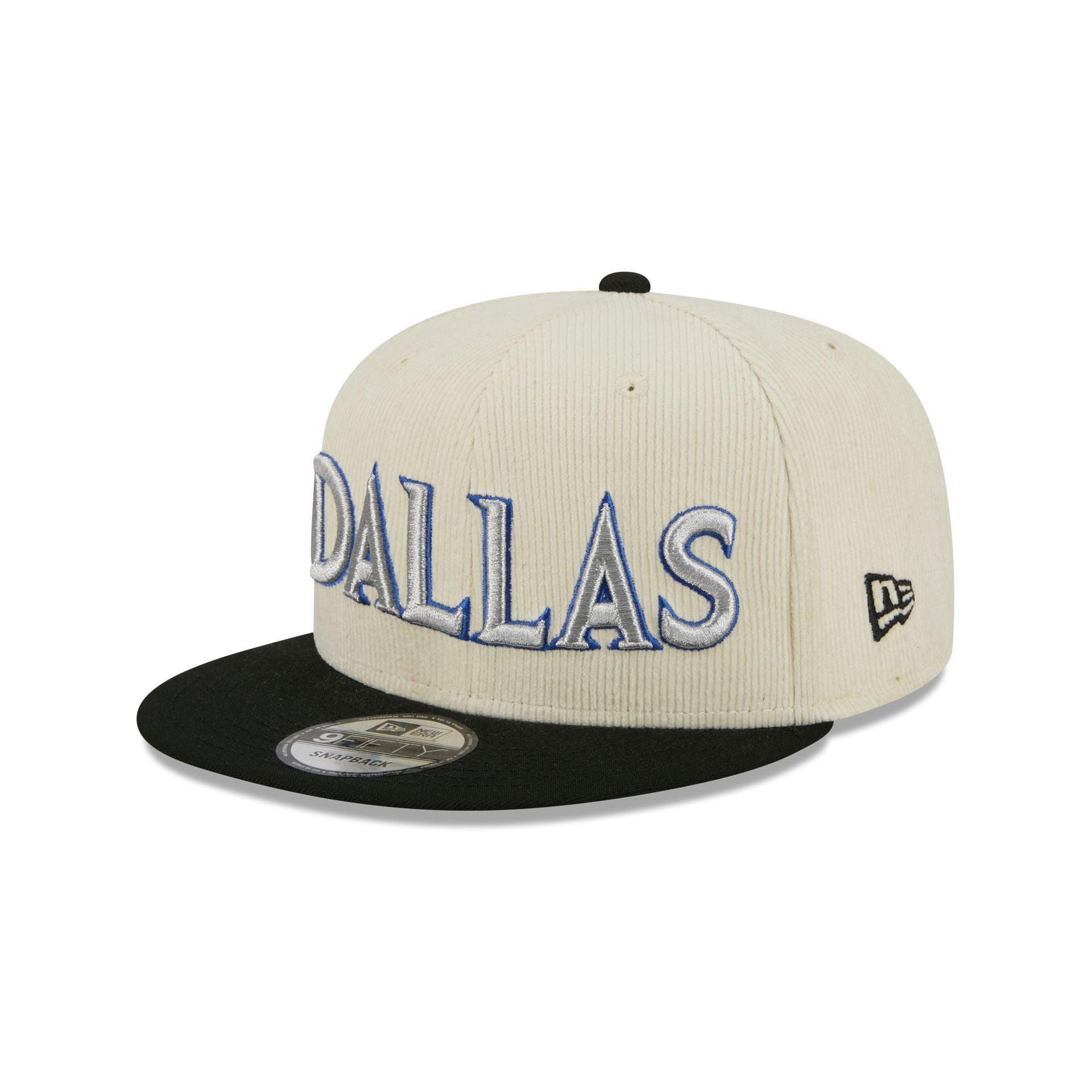 Dallas Mavericks 2025 City Edition Chrome White Corduroy 9FIFTY Snapback Hat Male Product Image