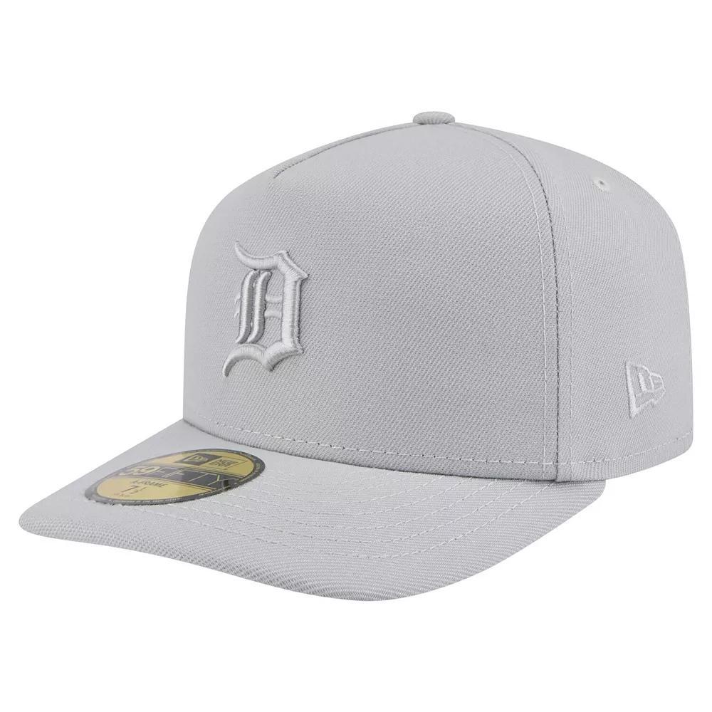 Men's New Era  Gray Detroit Tigers Colorpack 59FIFTY Fitted Hat, Size: 7 3/8, Grey Product Image