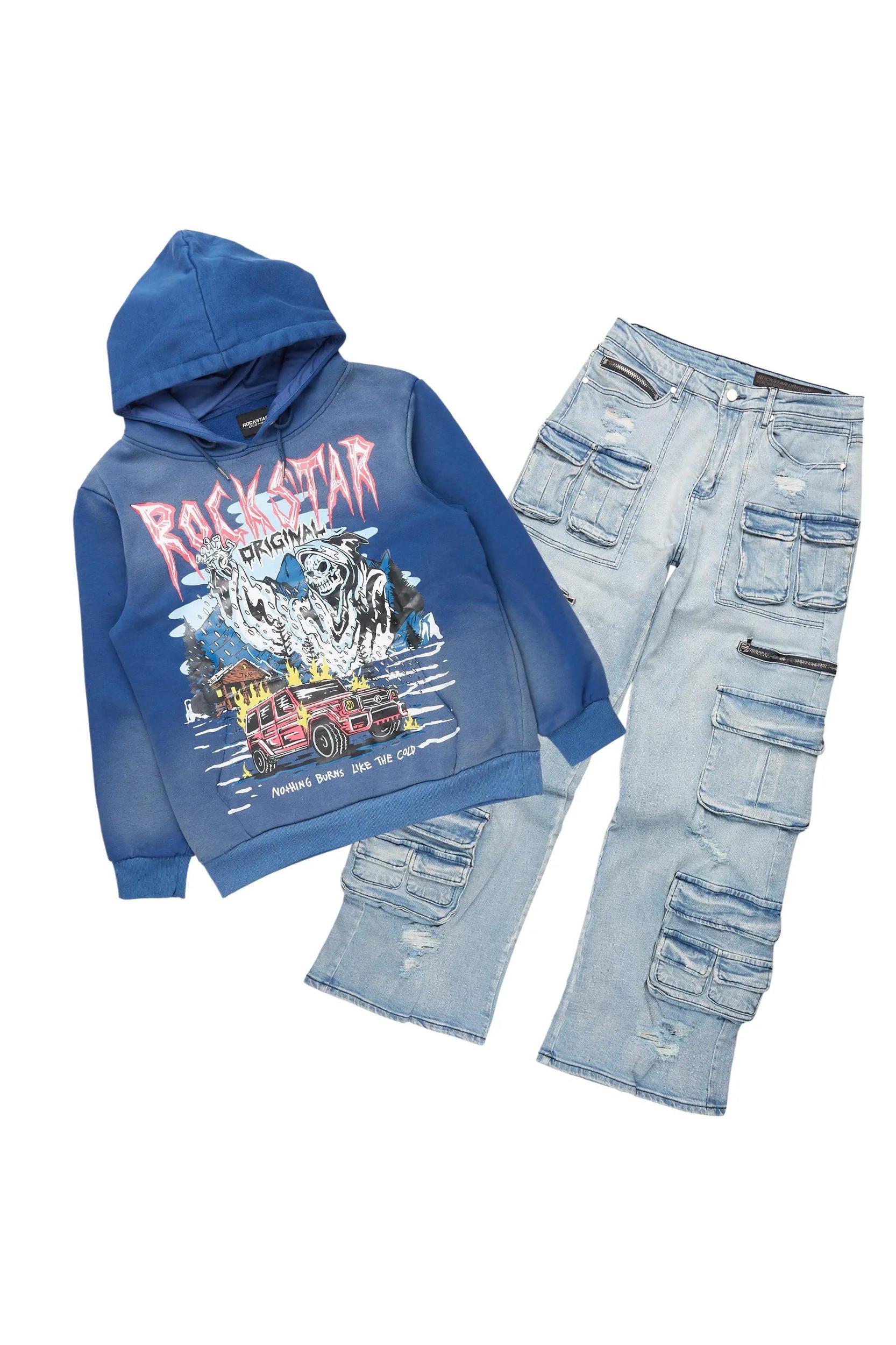 Kip Navy Hoodie/Tapestry Jean Bundle Male Product Image