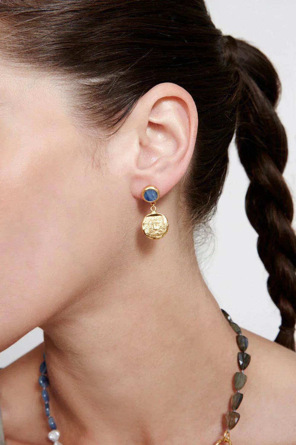 Chan Luu Vessel Drop Earrings Gold Mix Product Image