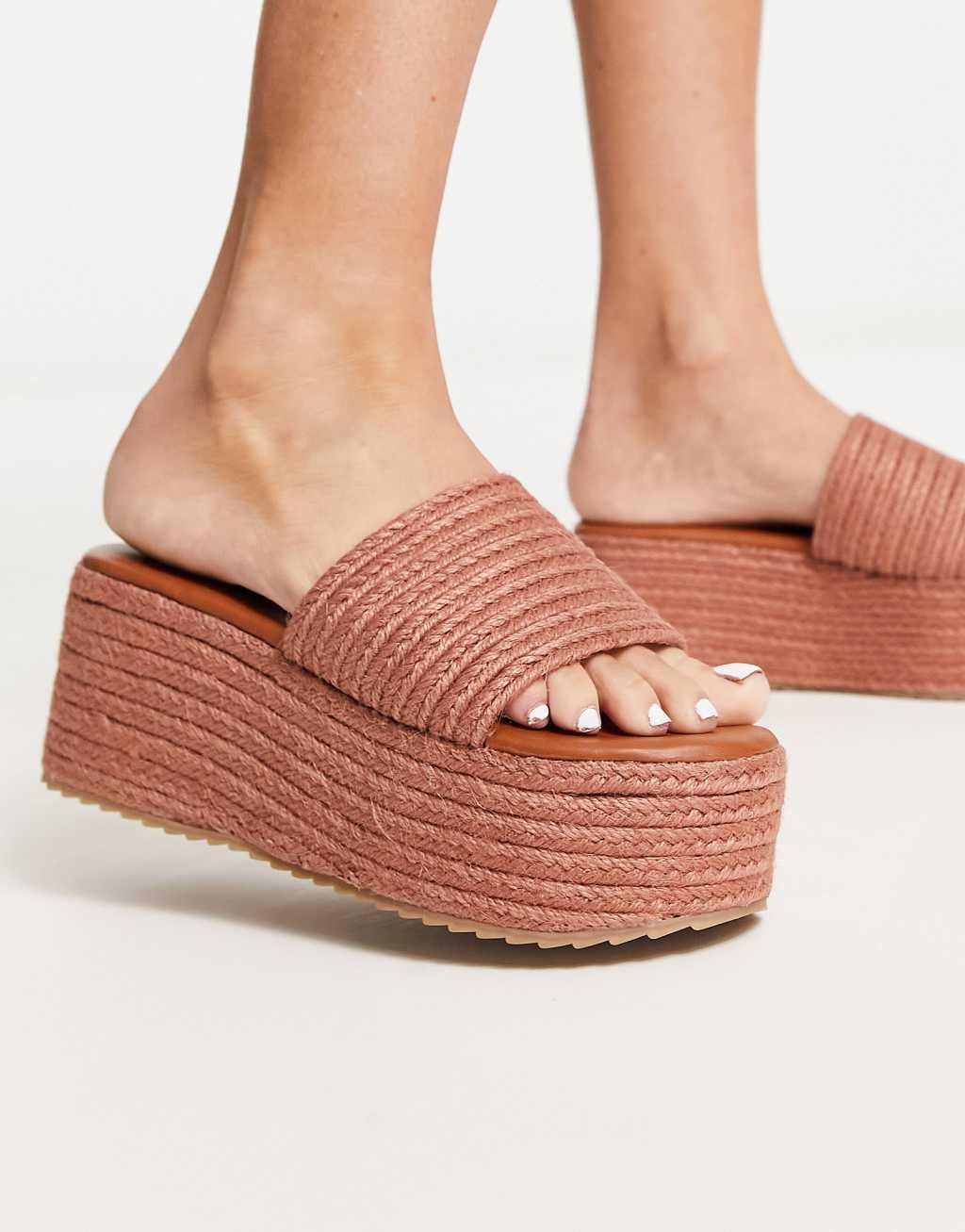 South Beach platform wedge espadrille sandal Product Image