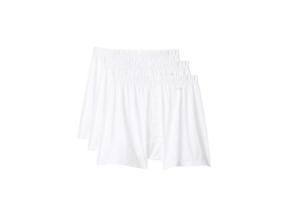 Mens 3-Pack Pima Cotton Knit Boxers Product Image