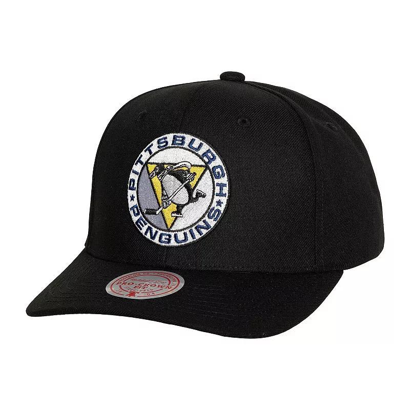 Mens Mitchell & Ness Black Pittsburgh Penguins Team Ground Pro Adjustable Hat Product Image