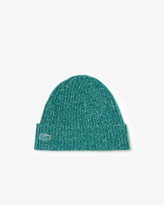 Rib Knit Carded Mercerized Wool Beanie Product Image