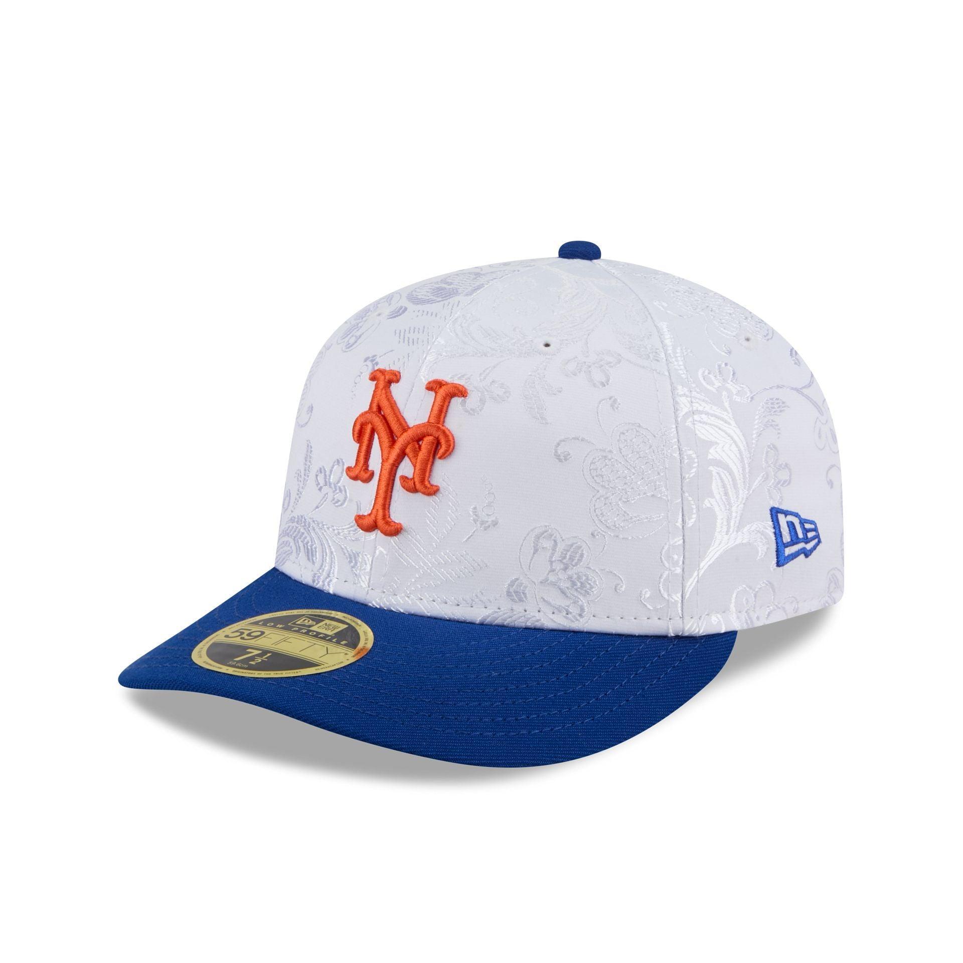 New York Mets Floral Shine Low Profile 59FIFTY Fitted Hat Male Product Image