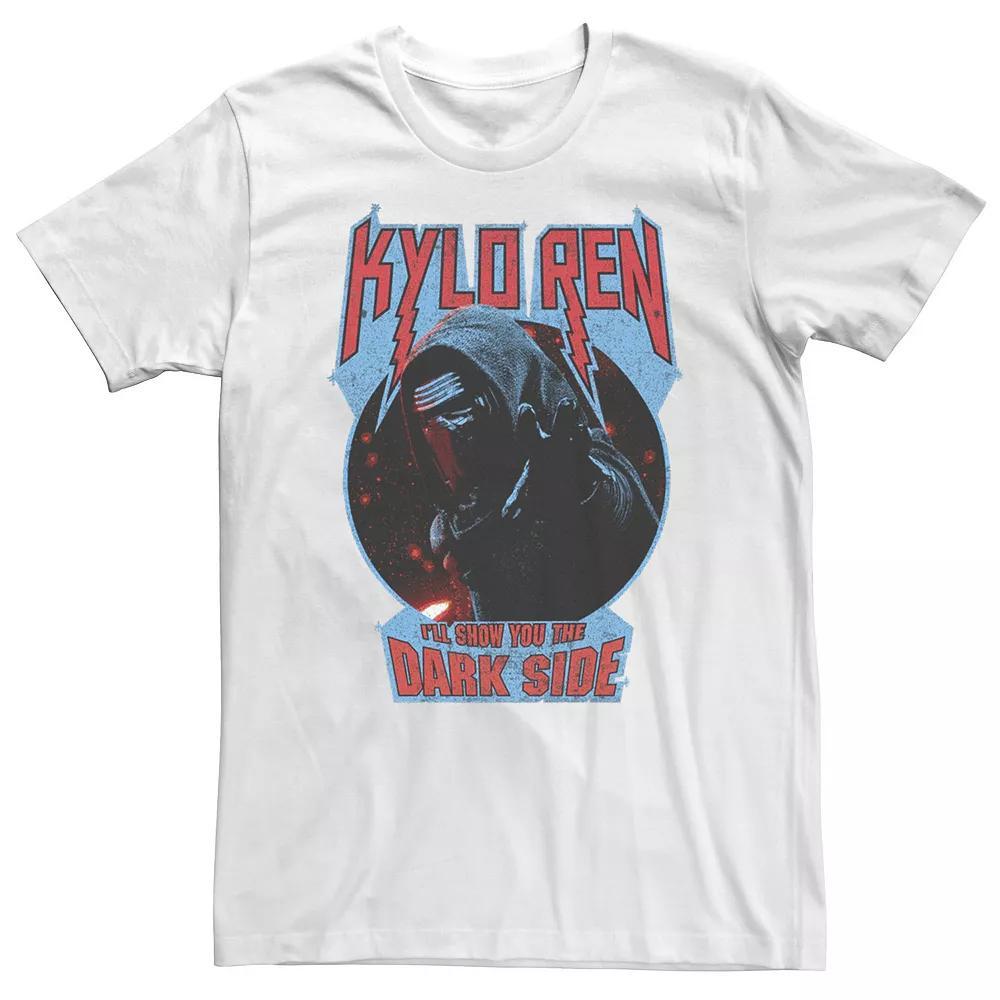Big & Tall Star Wars The Force Awakens Kylo Ren Show You The Dark Side Tee, Men's, Size: 4XL, White Product Image