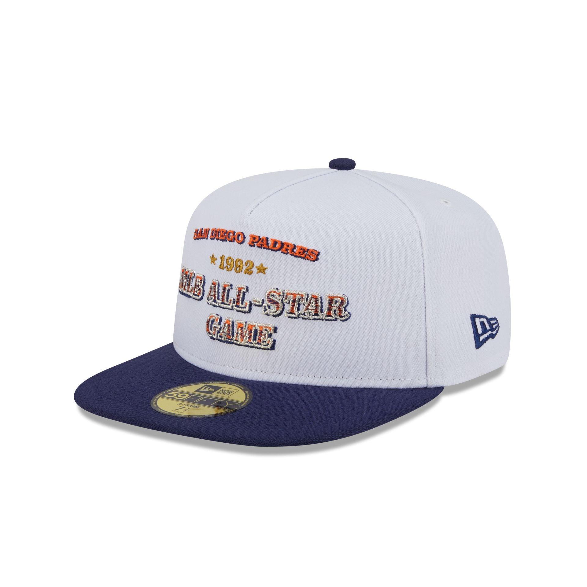 Just Caps League Sidepatch Gray San Diego Padres 59FIFTY A-Frame Fitted Hat Male Product Image