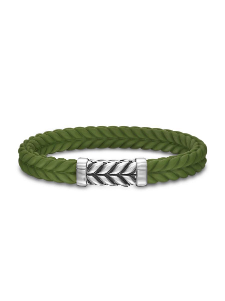 Mens Chevron Bracelet in Rubber Product Image