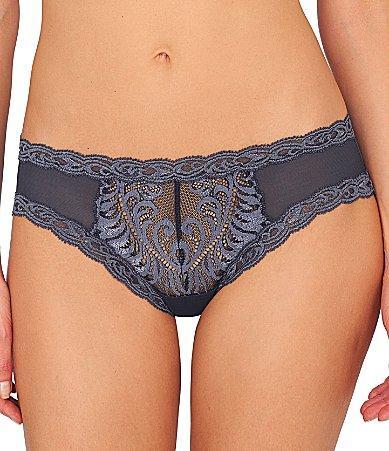 Feathers Lace-Trim and Mesh Hipster Briefs Product Image