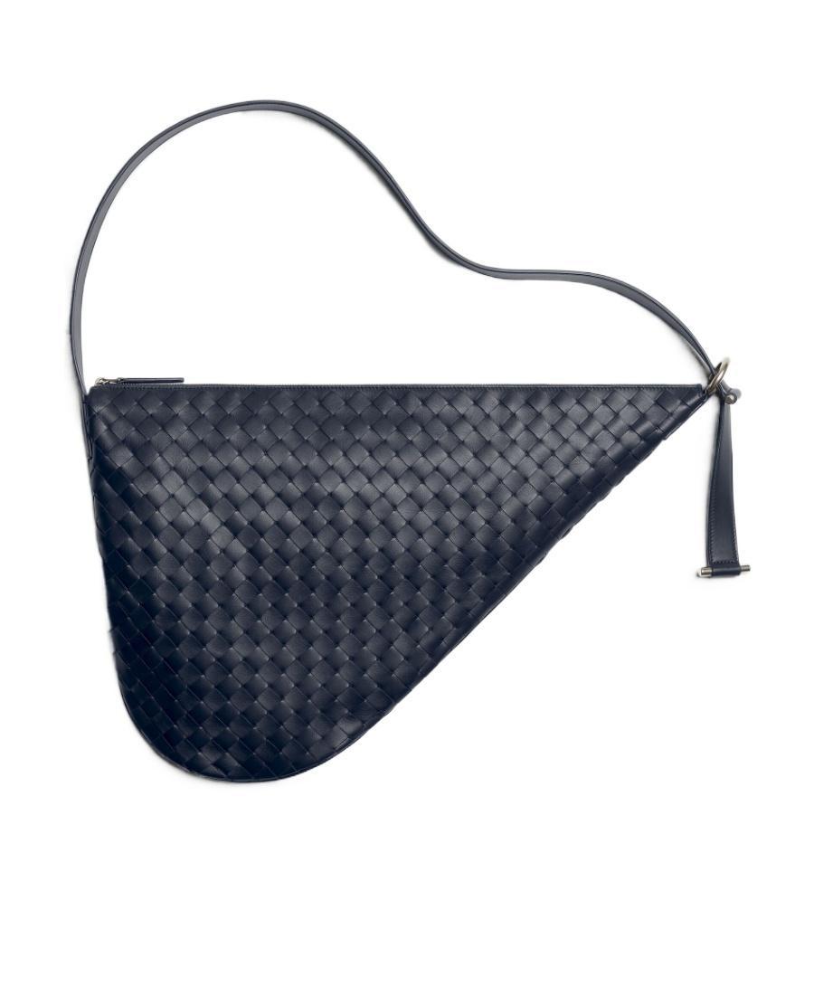 BOTTEGA VENETA Intrecciato Logo Satchel Bag In Black Product Image