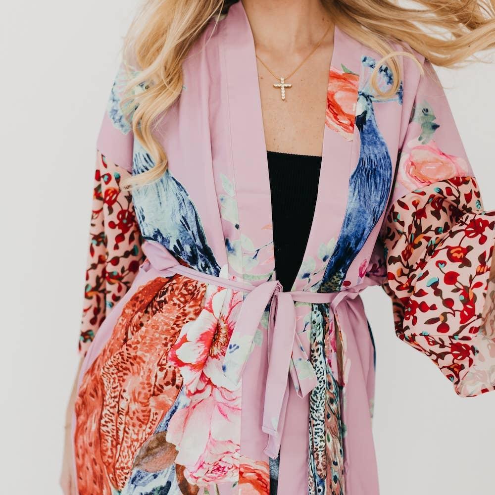 Peacock Summer Kimono Product Image
