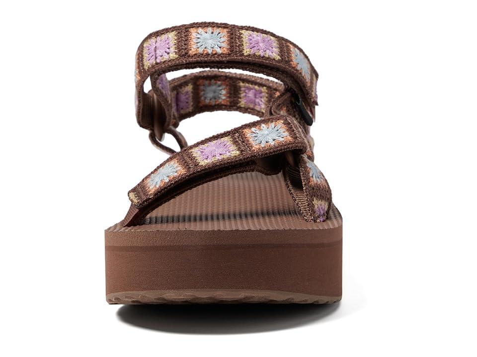 Teva Womens Flatform Crochet Outdoor Sandal Product Image