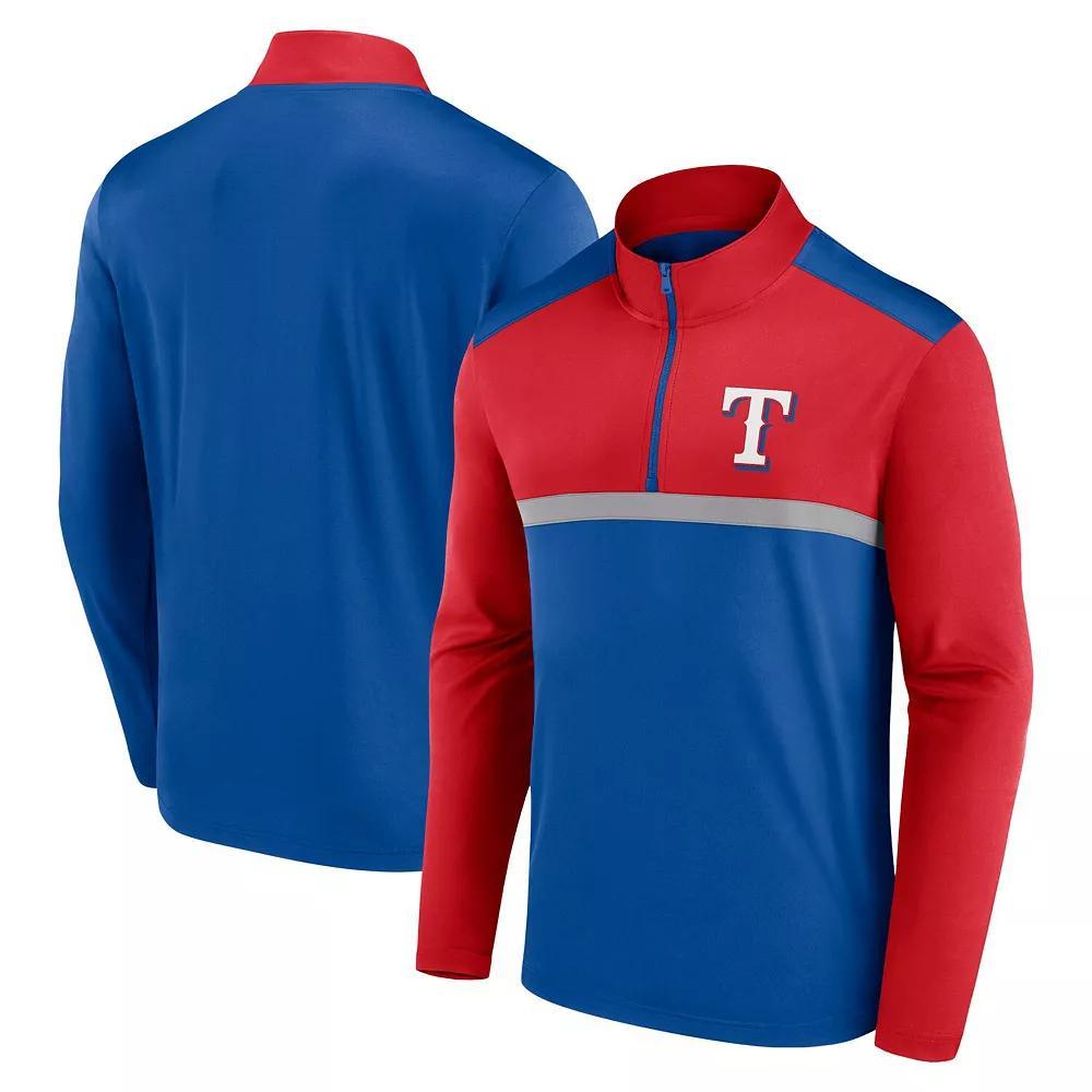 Men's Fanatics Royal Texas Rangers Unstoppable Quarter-Zip Top, Size: 2XL, Blue Product Image