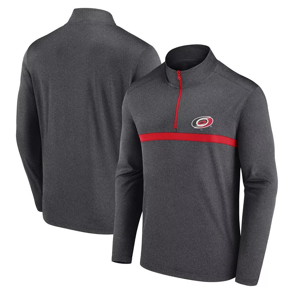 Men's Fanatics Green New York Jets Head-to-Head Quarter-Zip Top,  Product Image