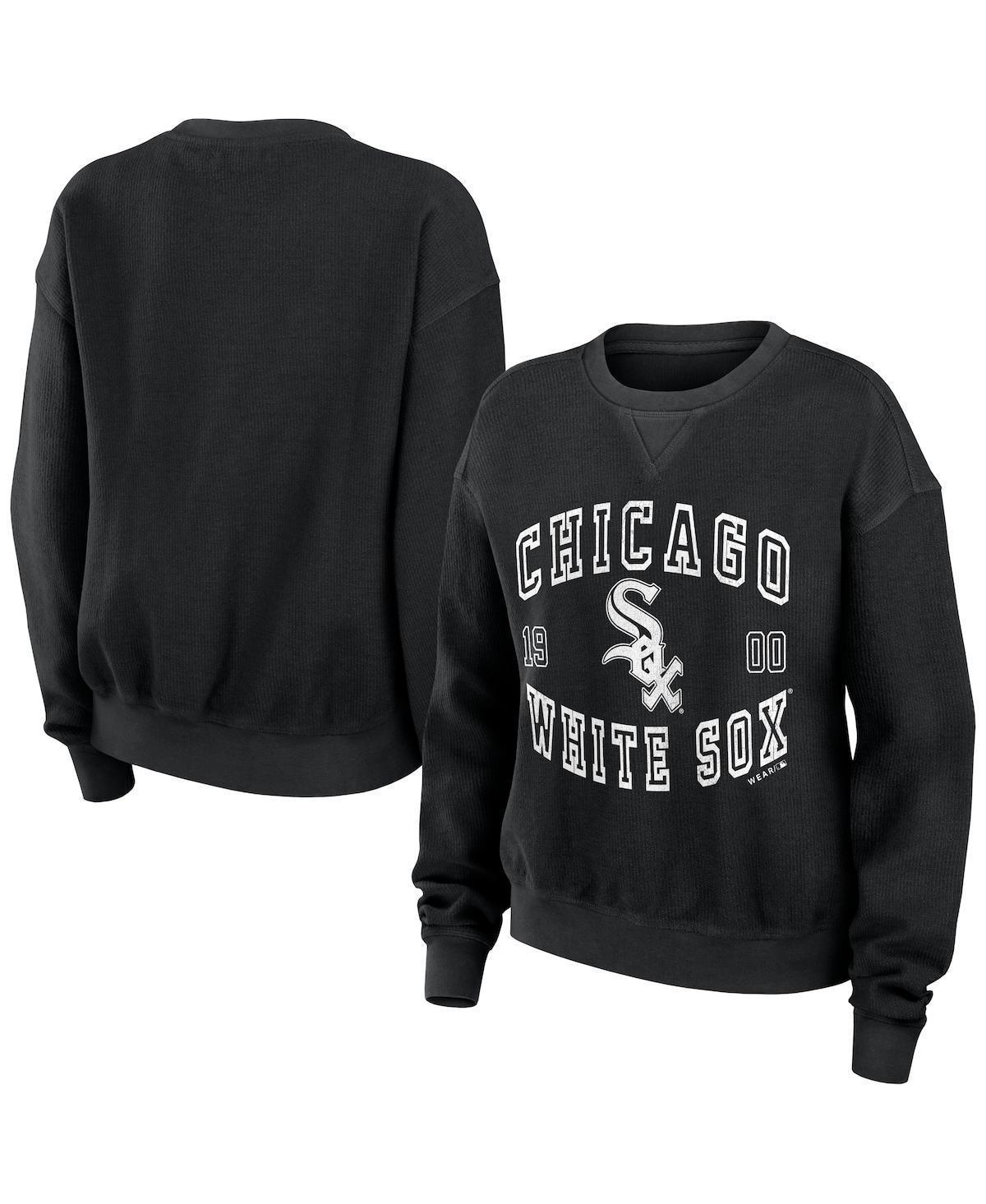 Womens WEAR by Erin Andrews Chicago White Sox Vintage Cord Pullover Sweatshirt Product Image