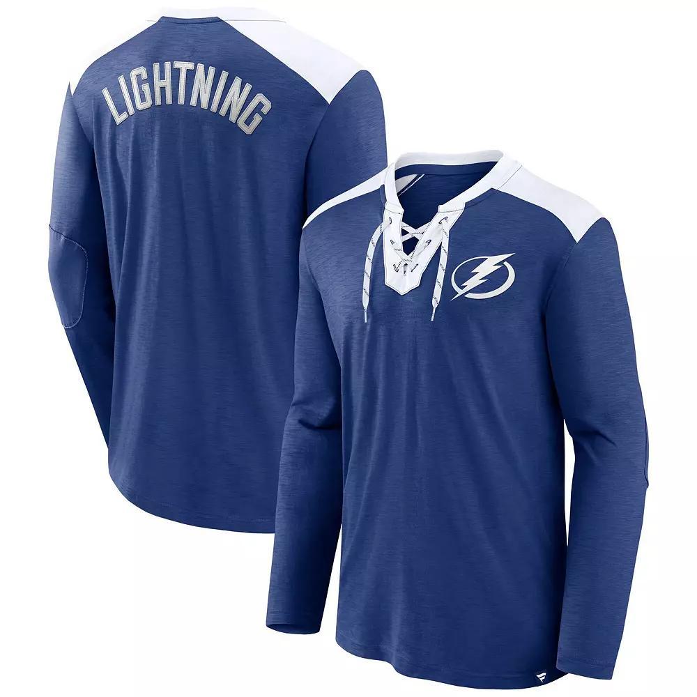 Men's Fanatics Blue Tampa Bay Lightning Iconic Exclusive Long Sleeve T-Shirt,  Product Image