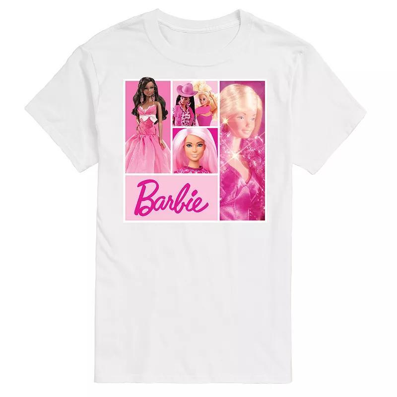 Big & Tall Barbie® Grid Graphic Tee, Men's,  Product Image