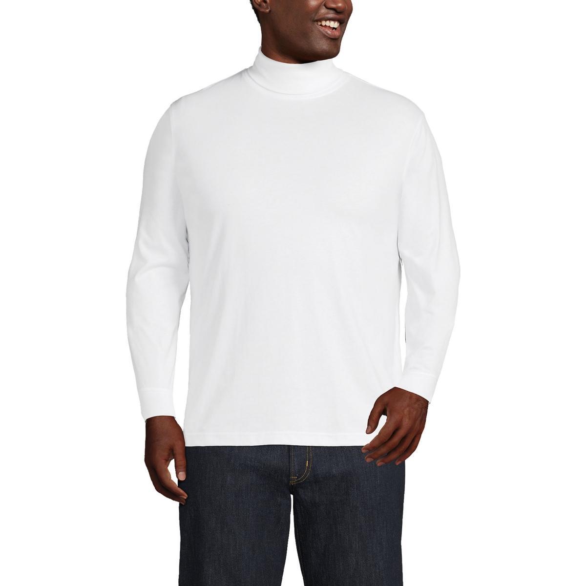 Big & Tall Lands End Super-T Classic-Fit Turtleneck, Mens Product Image