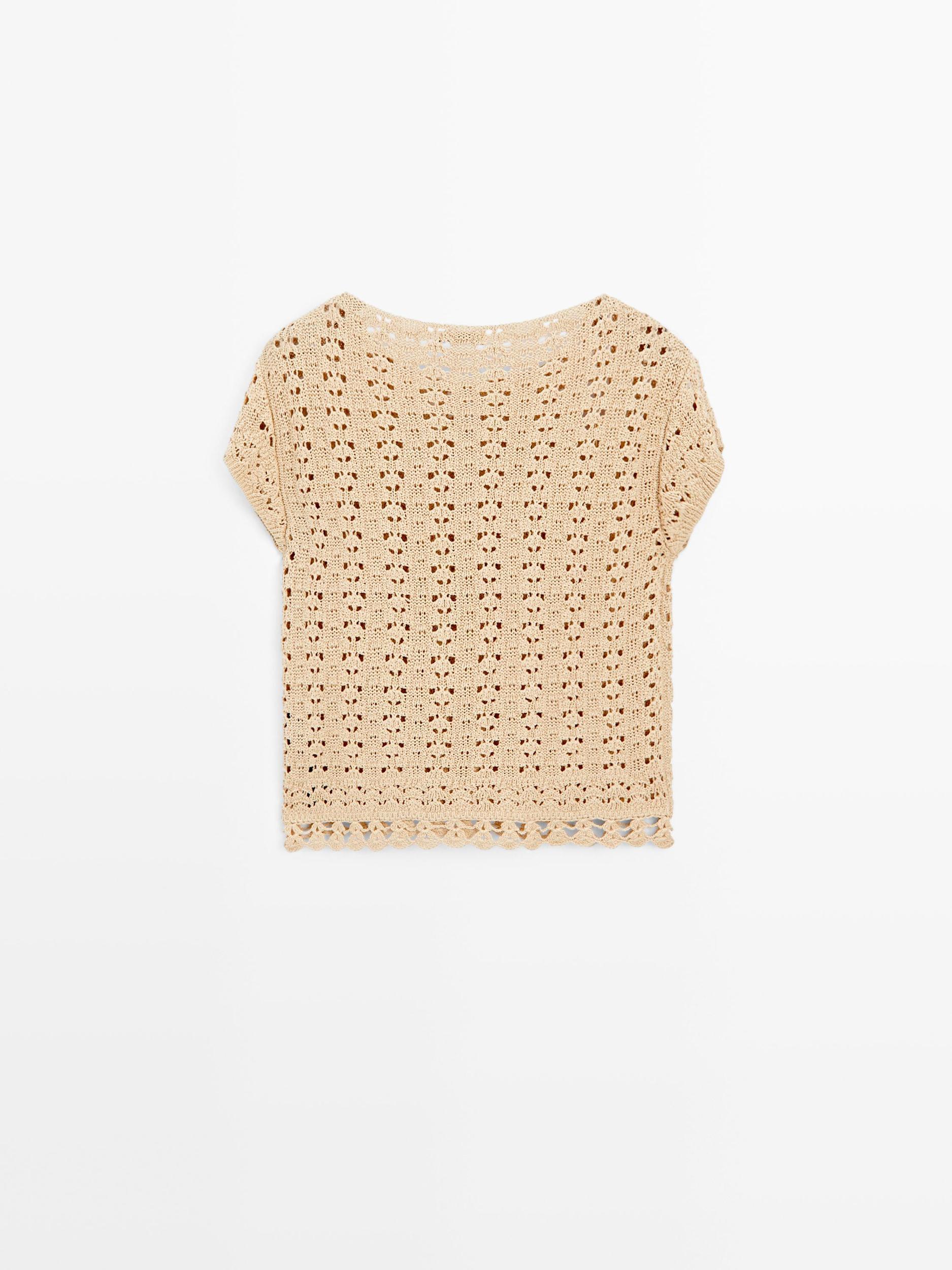 Cutwork crochet cardigan Product Image