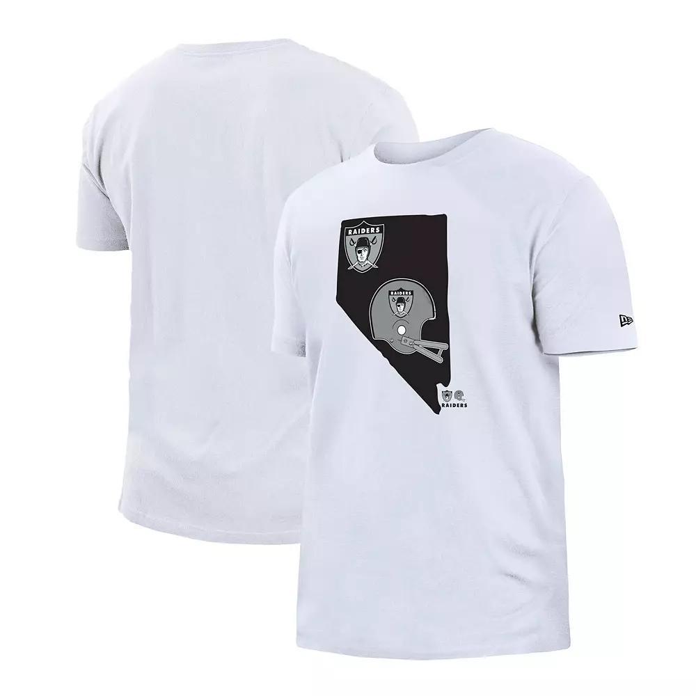 Men's New Era White Las Vegas Raiders Gameday State T-Shirt,  Product Image