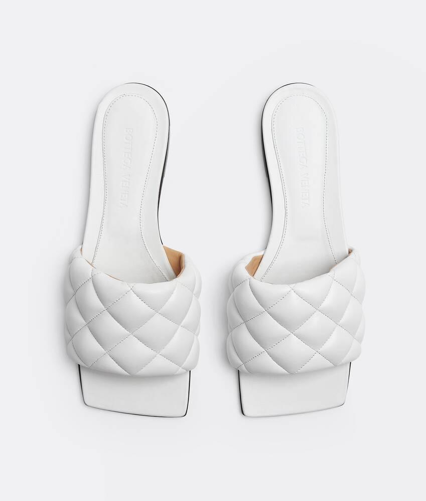 Women's Padded Flat Sandal in Optic white Product Image