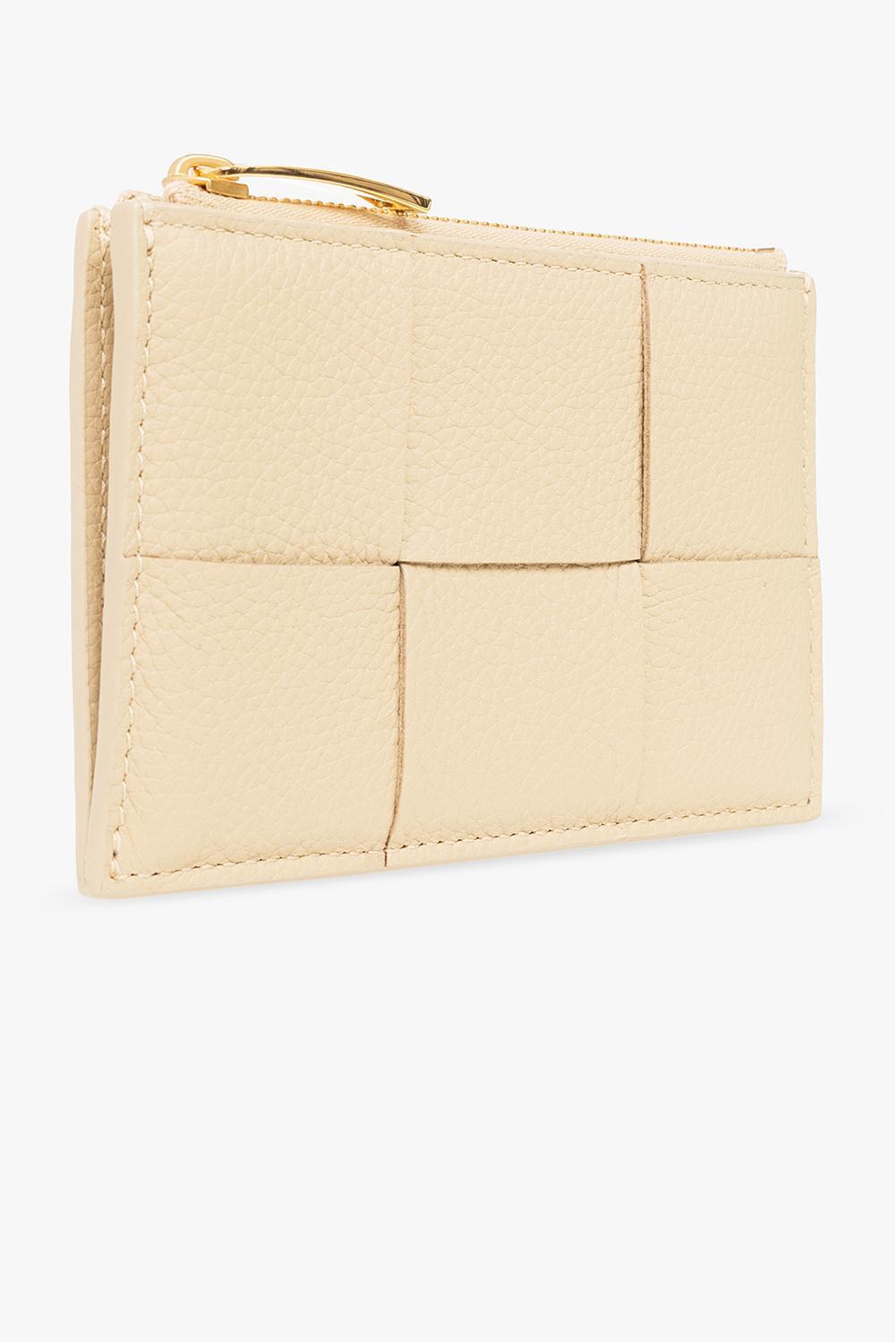 BOTTEGA VENETA Intrecciato Zipped Card Case In Nude Product Image