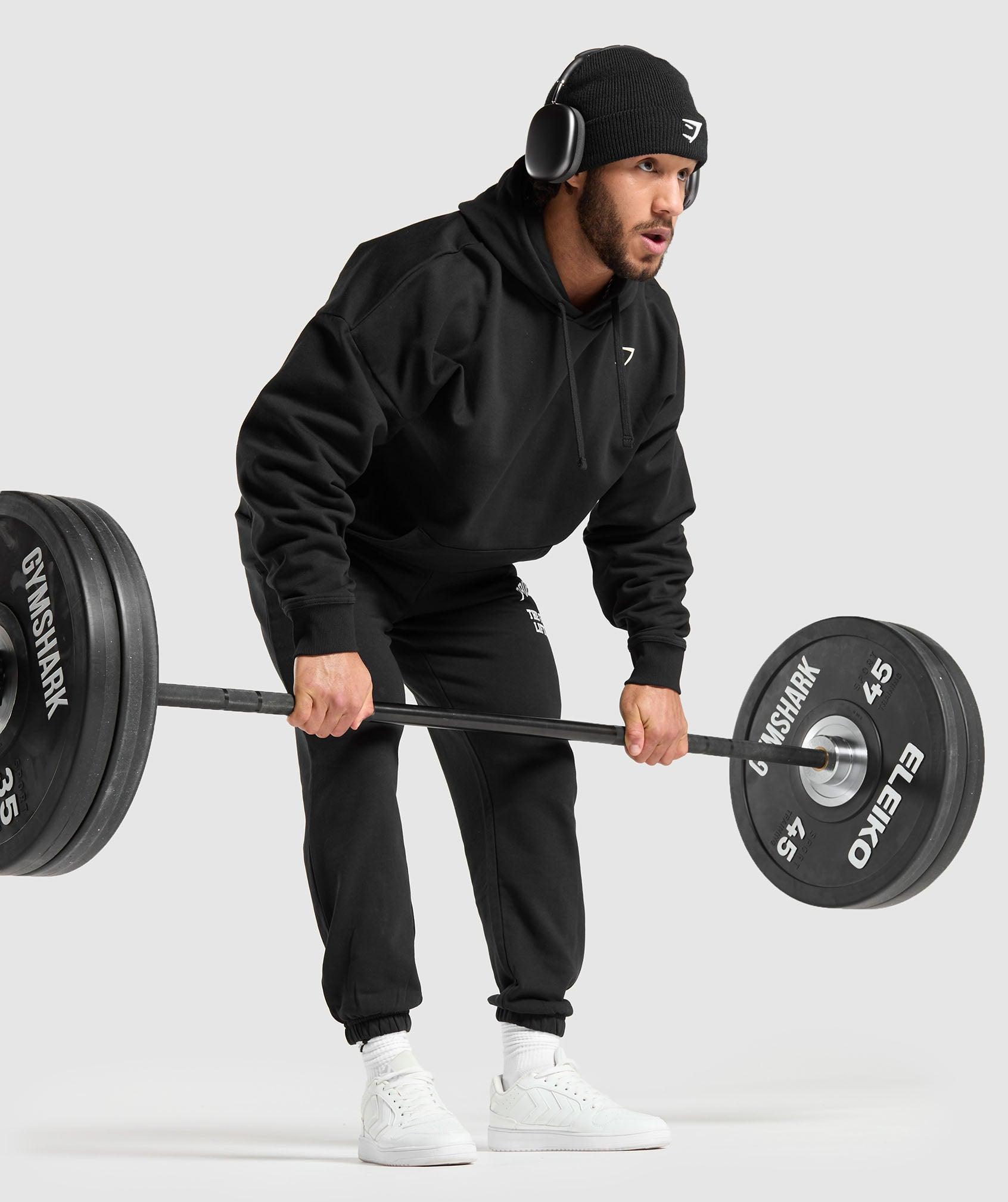 Gymshark Heavy Duty Apparel Hoodie - Black Male Product Image