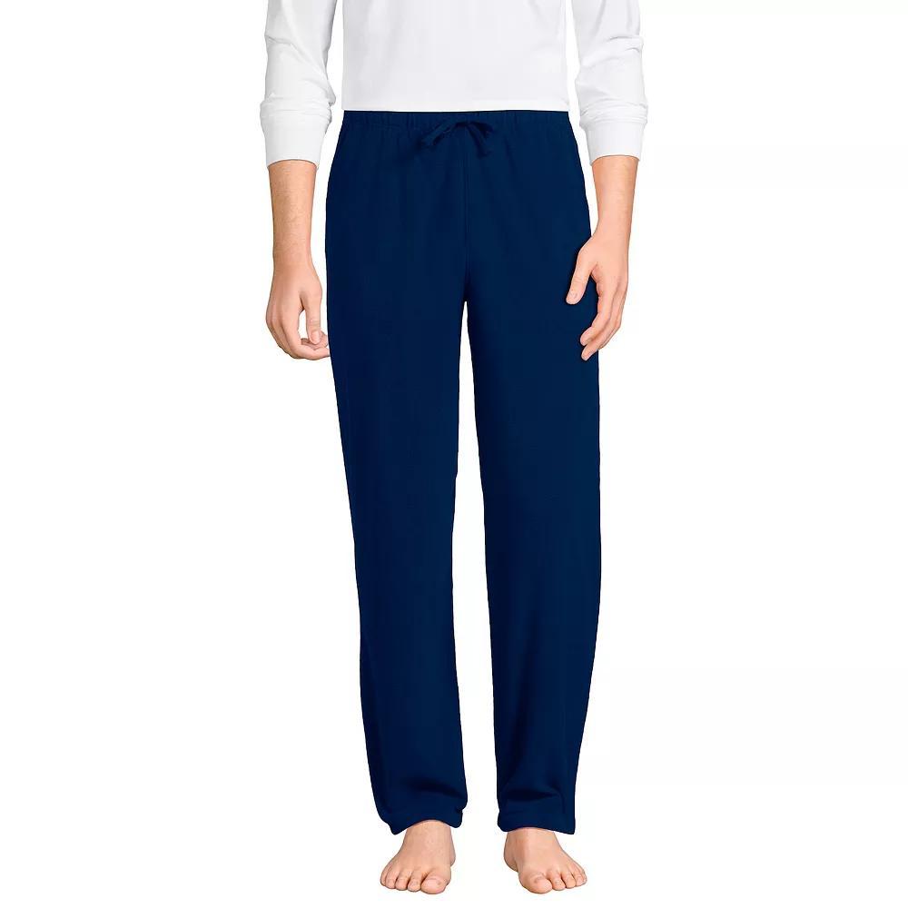 Big & Tall Lands' End Solid Fleece Pajama Pants, Men's,  Product Image