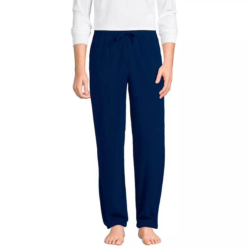 Big & Tall Lands' End Solid Fleece Pajama Pants, Men's,  Product Image