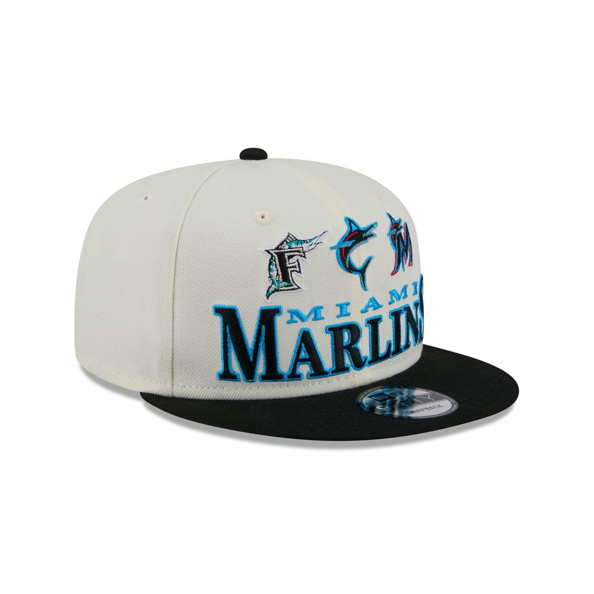Miami Marlins Archive 9FIFTY Snapback Hat Male Product Image