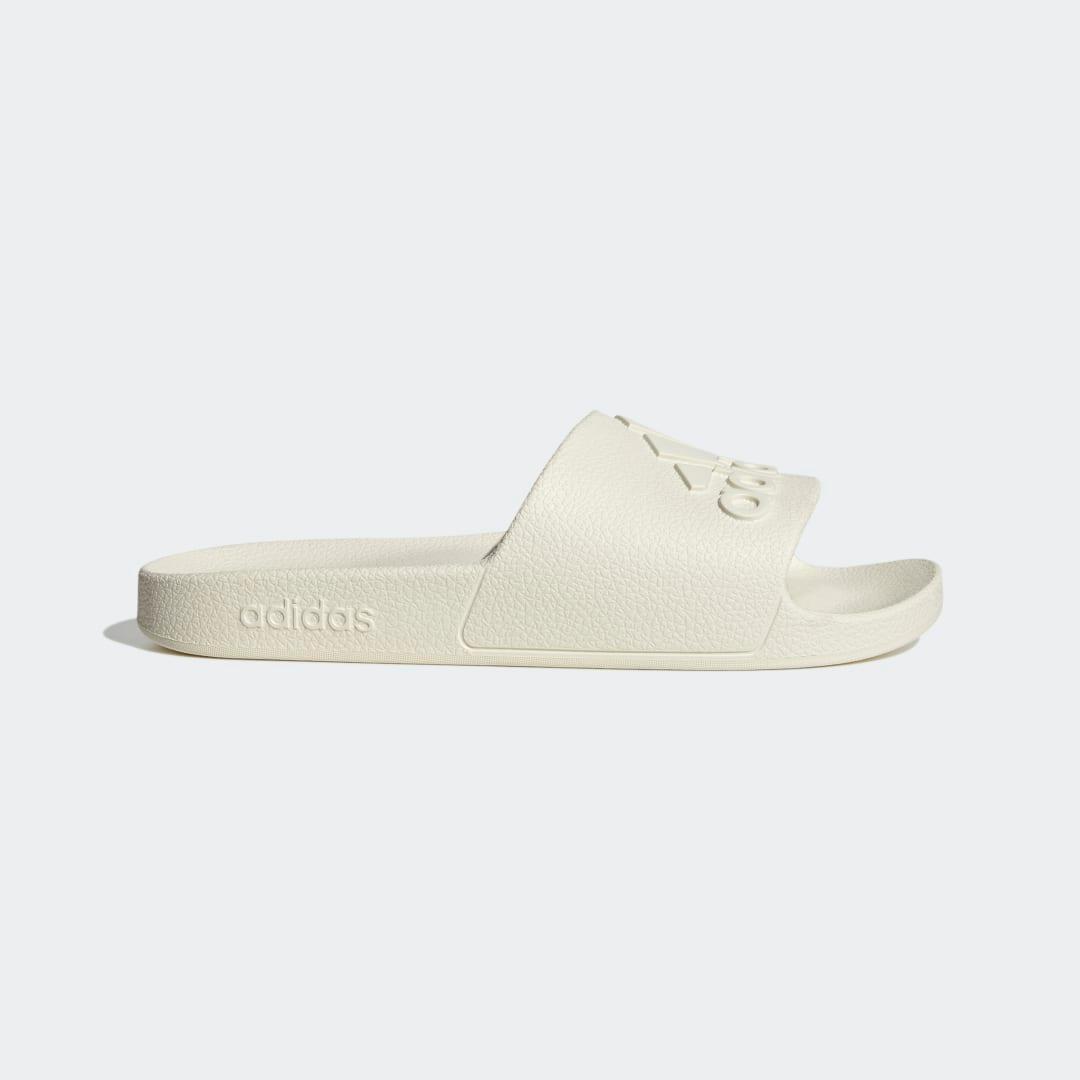 adidas Adilette Men's Aqua Slide Sandals, Size: 11, Off White White Product Image