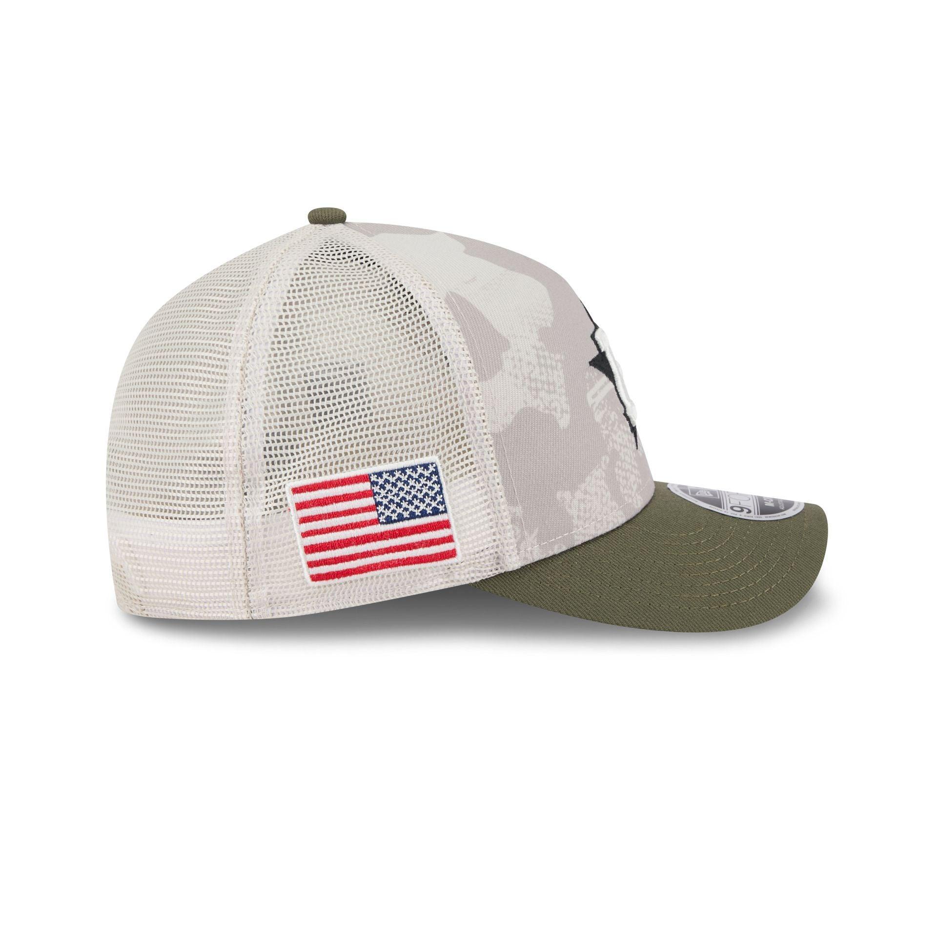 Houston Astros Armed Forces Day 2025 9FORTY M-Crown A-Frame Trucker Hat Male Product Image