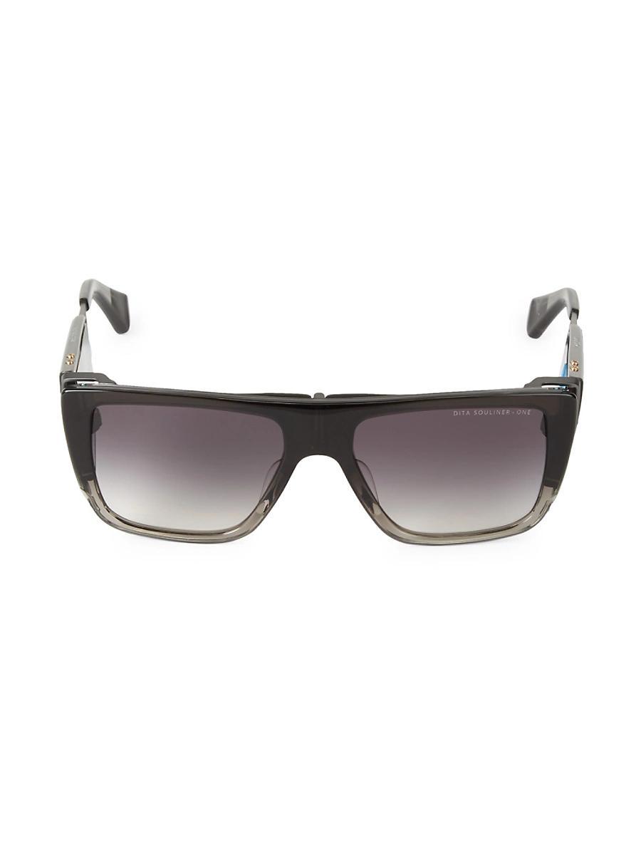 Mens 56MM Rectangular Sunglasses Product Image