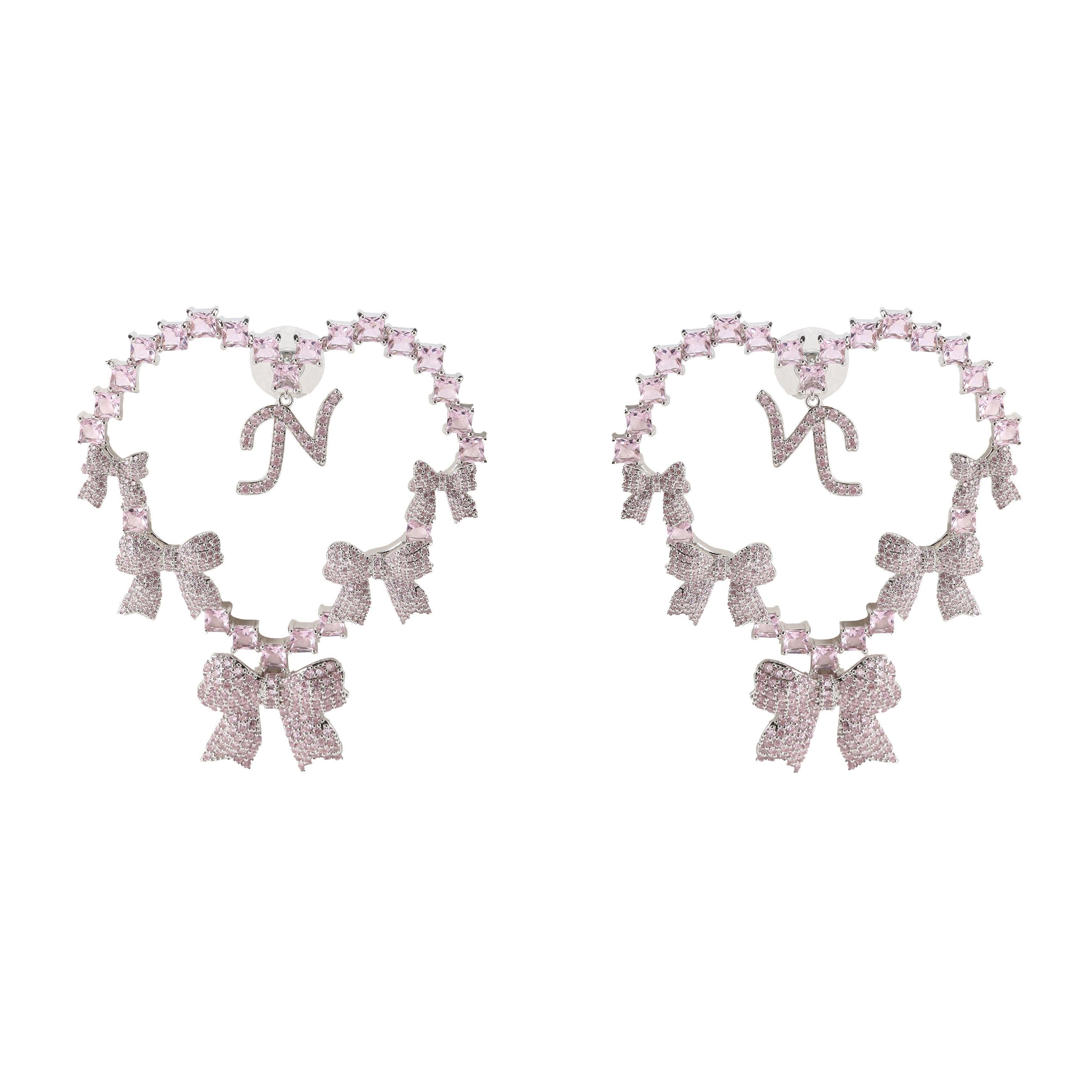 Limited Edition NJ Love Earrings in Pink (Final Sale) Product Image