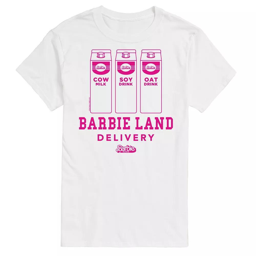 Big & Tall Barbie™ The Movie Barbie Land Delivery Graphic Tee, Men's,  Product Image