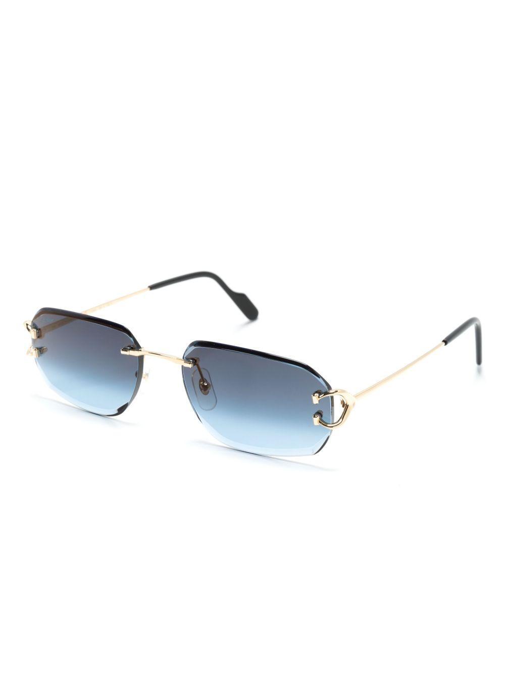 0468S rectangle-frame sunglasses Product Image