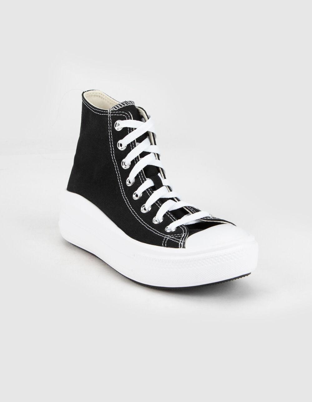 CONVERSE Chuck Taylor All Star Move Womens Black Platform High Top Shoes Product Image